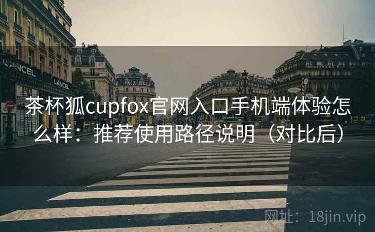 茶杯狐cupfox官网入口手机端体验怎么样：推荐使用路径说明（对比后）