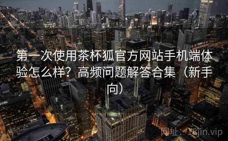 第一次使用茶杯狐官方网站手机端体验怎么样？高频问题解答合集（新手向）