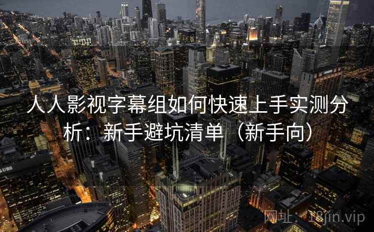 人人影视字幕组如何快速上手实测分析：新手避坑清单（新手向）