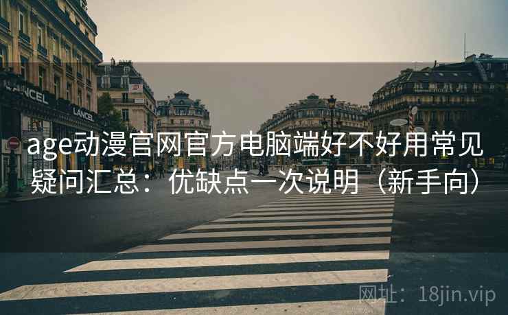 age动漫官网官方电脑端好不好用常见疑问汇总：优缺点一次说明（新手向）
