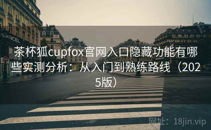 茶杯狐cupfox官网入口隐藏功能有哪些实测分析：从入门到熟练路线（2025版）